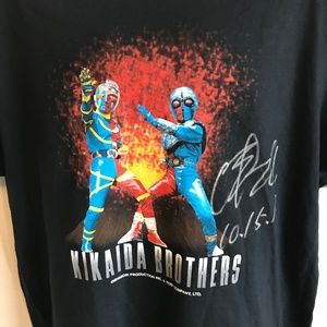 Signed Kikaida Brothers T Shirt XLarge Ban Daisuke
